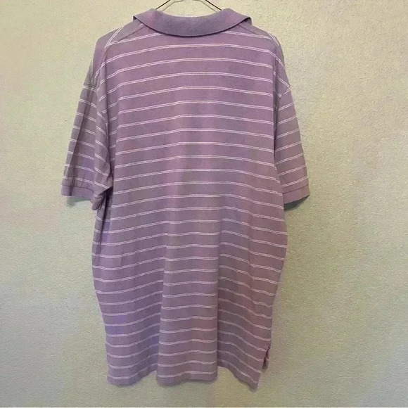 Ralph Lauren Polo Lavender and White Stripe Short Sleeve Men's Size XL - Picture 5 of 11